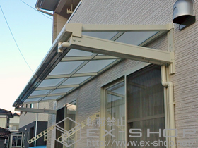 のバルコニー・ベランダ屋根 ライザーテラスII F型 ルーフタイプ 単体 積雪〜20cm対応 施工例