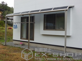 のテラス屋根 プレシオステラス R型 テラスタイプ 連棟　積雪〜20cm対応 施工例