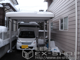 のカーポート ジーポートneo Aタイプ 角柱4本 積雪〜100cm対応 施工例