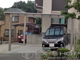 のカーポート エフルージュ ツイン 積雪〜20cm対応 施工例