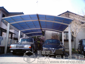 のカーポート プレシオスポート 縦連棟 積雪〜20cm対応 施工例