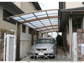 のカーポート カーブポートシグマIII 縦連棟 積雪〜20cm対応 施工例