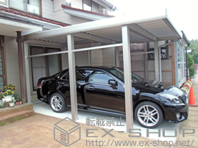 のカーポート ジーポートneo 積雪100cmBタイプ 角柱6本 積雪〜100cm対応 施工例