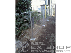 のフェンス・柵 イーネットフェンス1F型 自由柱タイプ 施工例