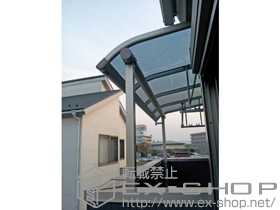 のバルコニー・ベランダ屋根 プレシオステラス R型 屋根タイプ 単体 積雪〜20cm対応 施工例