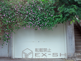 のガレージシャッター ガレージシャッタークワトロ 手動式 内部付タイプ RC造用躯体直付単窓 施工例