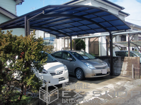 のカーポート レイナツインポートグラン　積雪〜20cm対応＋屋根ふき材補強部品 施工例