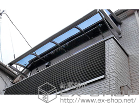 のバルコニー・ベランダ屋根 ヴェクターテラス R型 ルーフタイプ 単体 積雪〜20cm対応 施工例