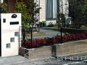 のフェンス・柵 ユメッシュZ型フェンス フリー支柱タイプ 施工例