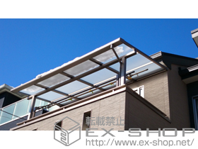 のバルコニー・ベランダ屋根 ライザーテラスII F型 屋根タイプ 単体 積雪〜20cm対応 施工例