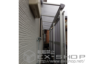 のテラス屋根 ヴェクターテラス F型 テラスタイプ 単体 積雪〜20cm対応＋前面パネル 柱標準タイプ 施工例