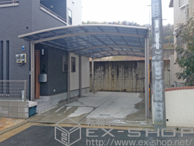 のカーポート カーブポートシグマIII ワイド 縦連棟 積雪〜20cm対応 施工例