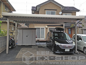 のカーポート レオンポートneo 2台用 標準鼻隠し 積雪〜50cm対応 施工例