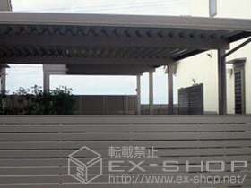 のカーポート テリオスポートIII 900 2台用 角柱4本 積雪〜30cm対応 施工例