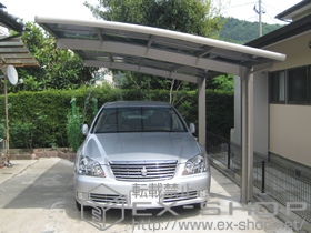 のカーポート カーブポートシグマIII 積雪〜20cm対応 施工例