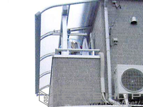 のバルコニー・ベランダ屋根 ヴェクターテラス R型 屋根タイプ 単体 積雪〜20cm対応 施工例