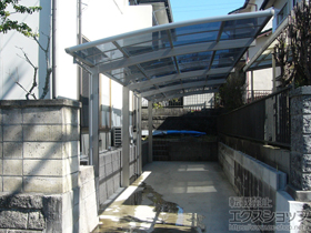 のカーポート レイナポートグラン 縦連棟　積雪〜20cm対応 施工例