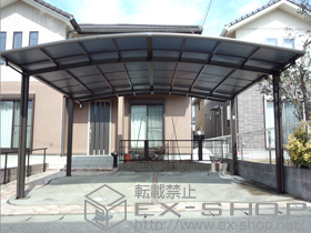 のカーポート カーブポートシグマIII ワイド 積雪〜20cm対応 施工例