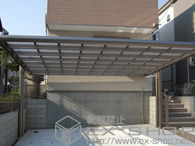 のカーポート 4Gワイド 積雪〜20cm対応 施工例