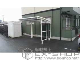 のサイクルポート・駐輪場 カーブパークシグマIII パネル1面囲い(側面) 積雪~20cm対応 施工例