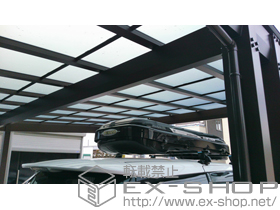 のカーポート エフルージュツインEX 後方支持タイプ 積雪〜20cm対応 施工例