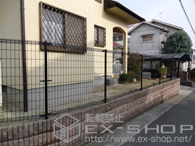 のフェンス・柵 メッシュフェンス M0 間仕切りタイプ 施工例