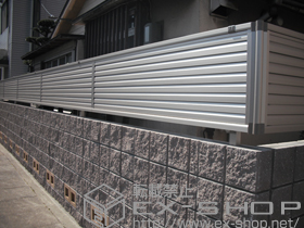 のフェンス・柵 レスティナフェンス5型 自由柱施工 施工例