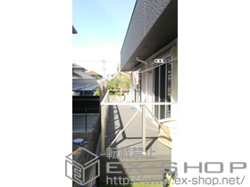 のウッドデッキ リウッドデッキ200+リウッドデッキ200 床下囲い用部材+シンプルモダンデッキフェンス3型 ＜斜格子2本＞ 施工例