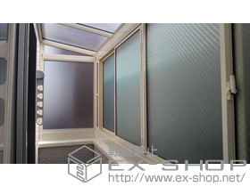 のテラス囲い・サンルーム サンフィールIII 躯体式バルコニー囲い 片入隅仕様 F型 積雪〜20cm対応 施工例