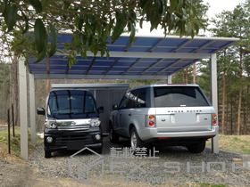 のカーポート エフルージュ ツイン 積雪〜20cm対応 施工例