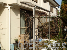 のテラス屋根 プレシオステラス R型 テラスタイプ 単体 積雪〜20cm対応 施工例