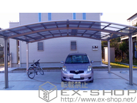 のカーポート カーブポートシグマIII ワイド 積雪〜20cm対応 施工例