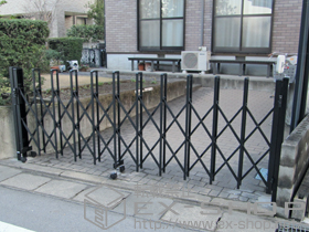 のカーゲート トリップゲート RB型 ノンレール 片開き 施工例