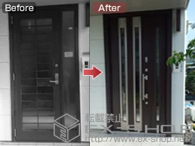 LIXIL ���N�V��(�g�X�e��)�̌��փh�A ���V�F���g 300�^ ���ȈՃ^�b�`�L�[�V�X�e�� �{�H��