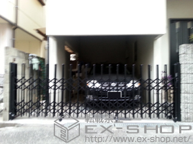 のカーゲート トリップゲート ペットガード型 ノンレール 片開き 37S 施工例