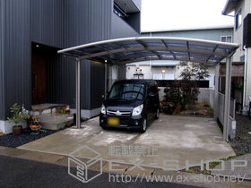 のカーポート カーブポートシグマIII ワイド 積雪〜20cm対応 施工例