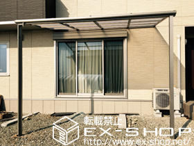 のテラス屋根 ライザーテラスII F型 テラスタイプ 単体 積雪〜20cm対応 施工例