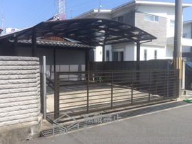 のカーゲート ワイドオーバードアS1型 手動式 施工例