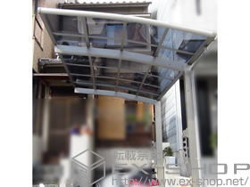 のカーポート レイナポートグラン　積雪〜20cm対応＋水平式物干し カーポート柱用 2本入り 施工例