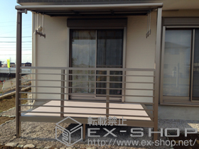 のテラス囲い・サンルーム ほせるんですII F型 オープンタイプ 積雪〜20ｃｍ対応＋吊り下げ物干し　標準　2本入 施工例