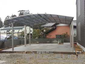 のカーポート カーブポートシグマIII ワイド 延長 積雪〜20cm対応 施工例