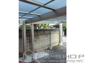 のカーポート エフルージュツインEX 後方支持タイプ 積雪〜20cm対応 施工例