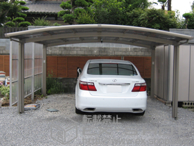 のカーポート カーブポートシグマIII ワイド 積雪〜20cm対応 施工例