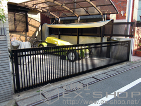 のカーゲート ワイドオーバードアS2型 手動式 施工例