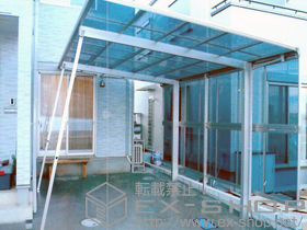 のカーポート エフルージュグラン　積雪〜20cm対応＋サイドパネル 施工例