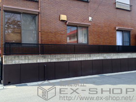 のフェンス・柵 シャレオR2型フェンス フリーポールタイプ 施工例