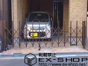 のカーゲート トリップゲート RA型 ノンレール 片開き 35S 施工例