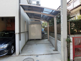 のカーポート カーブポートシグマIII 積雪〜20cm対応 施工例