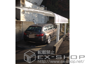 のカーポート レイナキャップポートグラン　積雪〜20cm対応＋レイナキャップポートグラン用着脱式サポート 施工例