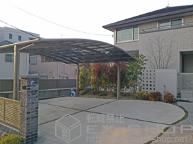 のカーポート カーブポートシグマIII ワイド 積雪〜20cm対応 施工例